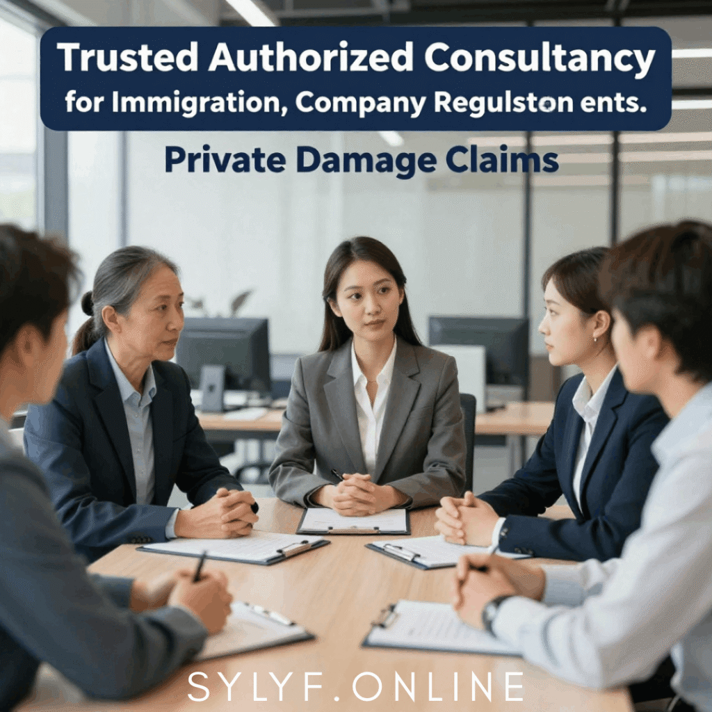 Trusted Authorized Consultancy for Immigration, Company Regulation, and Private Damage Claims